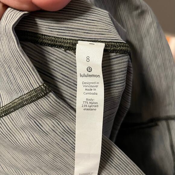 Lululemon Wunder Under High Rise Tight‎ 28" Size 8 Sage Dark Olive - Picture 7 of 7